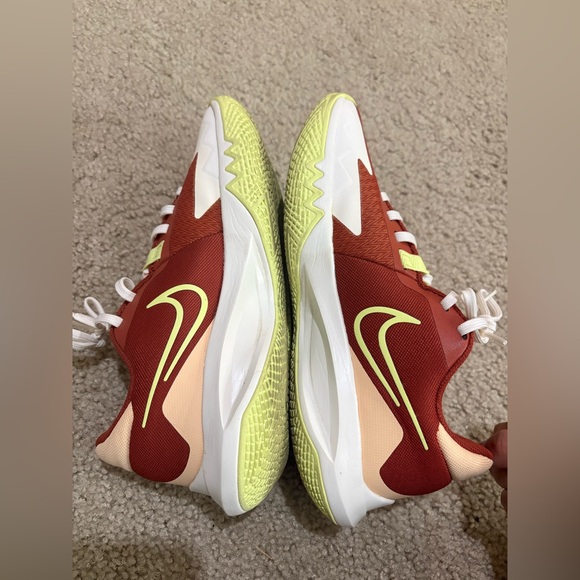 Nike Precision VI Rugged Orange/Lemon Twist Basketball Shoes 6.5 - Picture 6 of 7